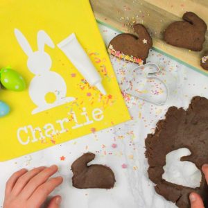 Chocolate Bunny Biscuit Baking Bag